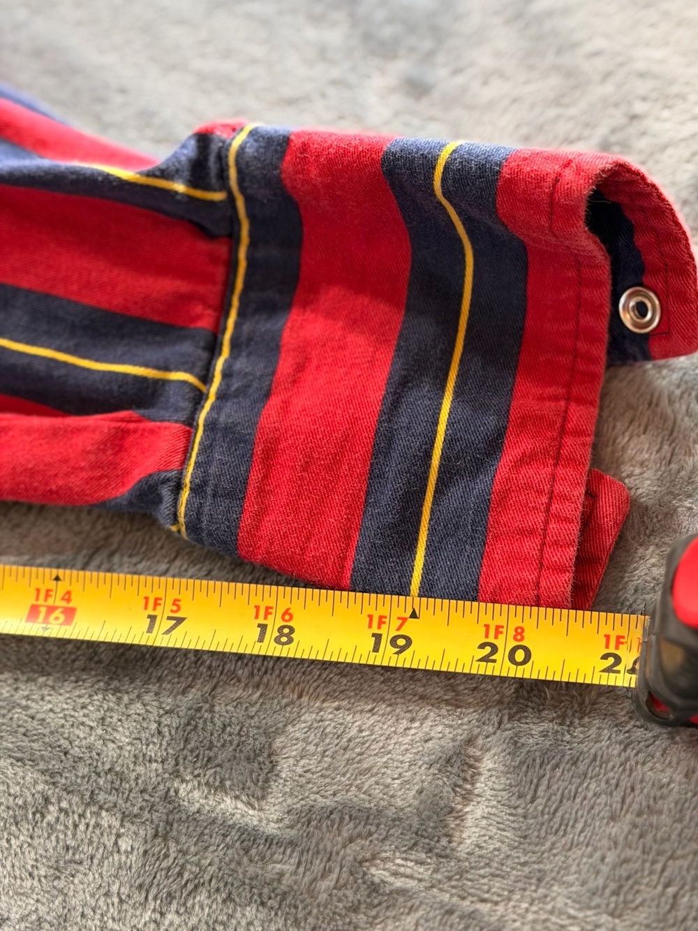Wrangler Red Navy Striped snap - down Shirt - Picture 8 of 12